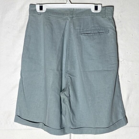 Vintage Lady Footlocker Sage Green High Waist Mom Shorts S - Picture 2 of 10